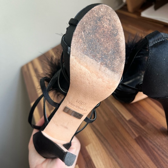 Feather strap stilettos perfect for bachelorette party or wedding - Picture 6 of 8